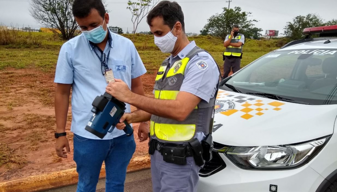 Ipem-SP verifica radares estáticos do Policiamento Rodoviário da Polícia Militar e da Empresa Entrevias em Marília